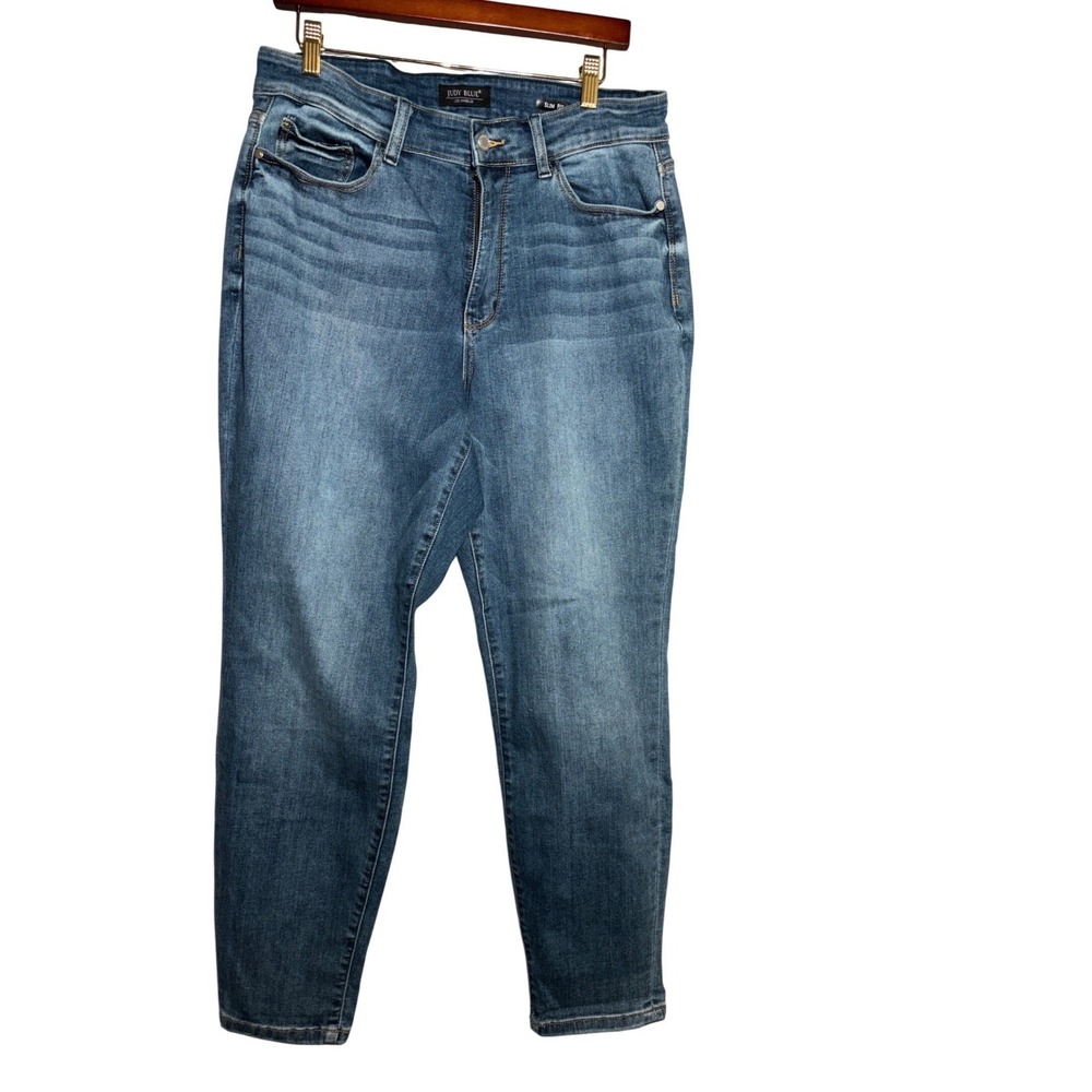 Judy Blue 14W Slim Fit Jeans High Rise Stretch Casual Business Casual Comfort - Picture 1 of 8